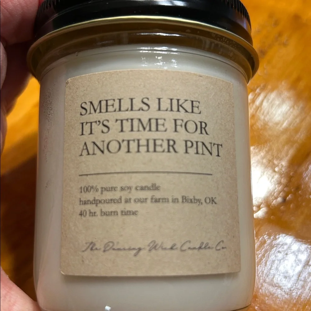 100% Soy‎ Candle Sage & Lemongrass Scent 40 Hour Burn New